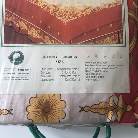 OFFIT TEXTILE  Bedding set 6 pc Floral 100% Cotton - Picture 2 of 4